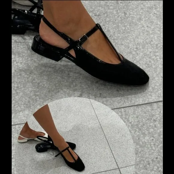 ZARA Slingback Flats