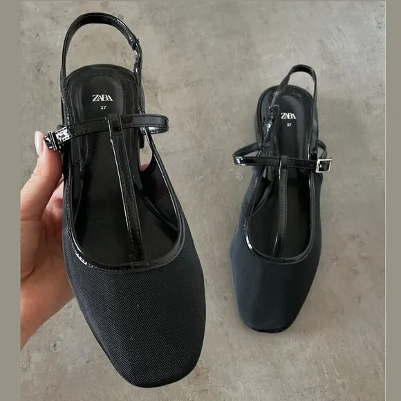 ZARA Slingback Flats