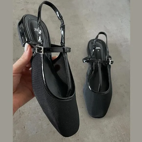 ZARA Slingback Flats