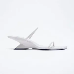 ZARA THIN STRAP MINI WEDGE SANDALS SIZE 40