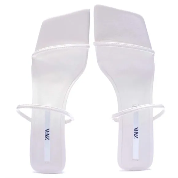 ZARA THIN STRAP MINI WEDGE SANDALS SIZE 40