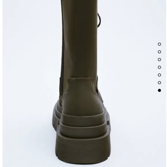 ZARAVRUBBERIZED LACE-UP BOOTS Bloggers favorite