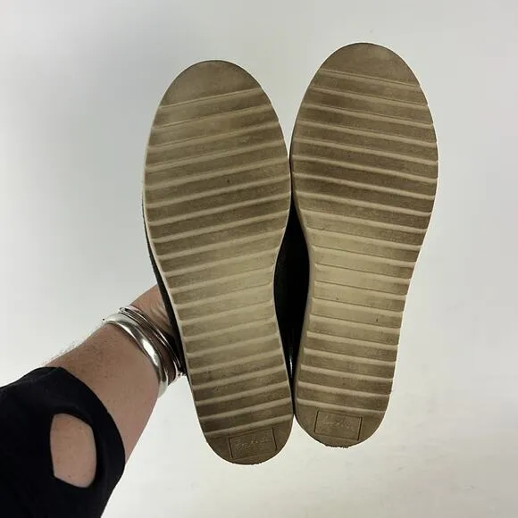 Zodiac loafers women’s size 6.5 grey rough out suede minimalist slip on classic