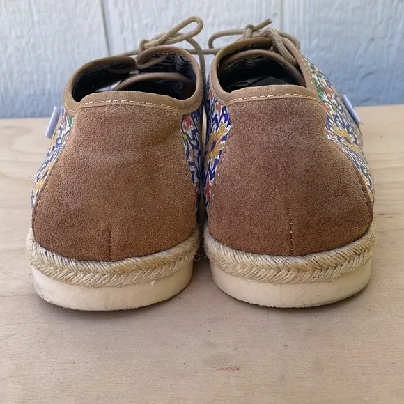 ZUII Mens Floral and Suede Oxford Shoes size 28.5 (US 10)